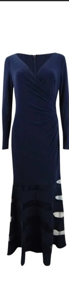 Navy blue gown - Picture 2 of 3